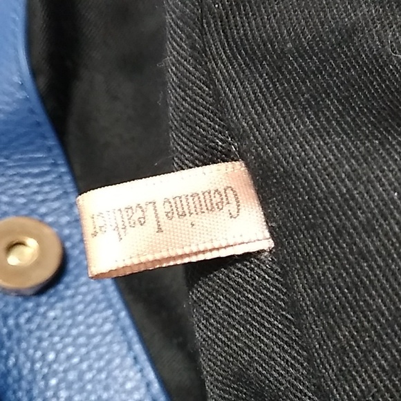 Authentic Laggo Genuine Blue Leather Hobo Shoulder Bag - Picture 15 of 16